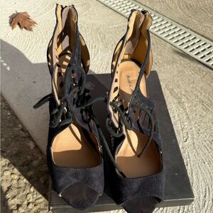 Mark & Maddux Faux Suede Wedge Heel Shoes